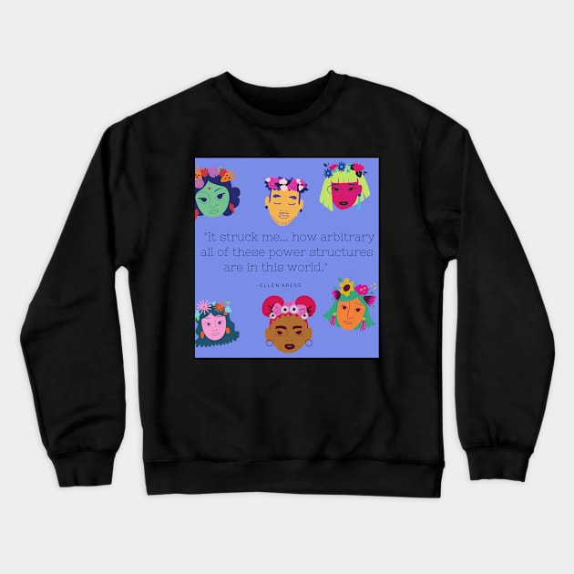 LSB: Buh Dum Bow Quote Crewneck Sweatshirt by Long Story But Podcast